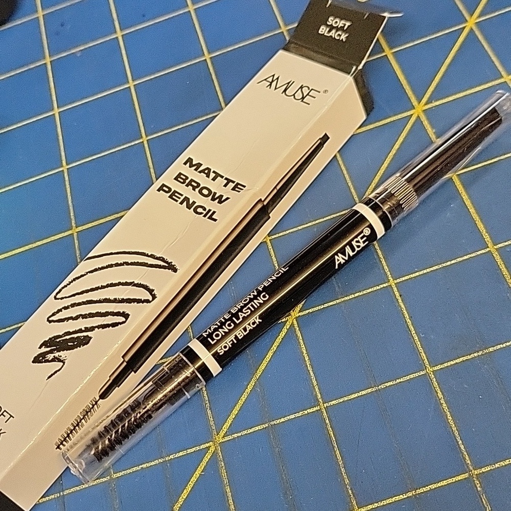 Amuse Matte Brow Pencil in Soft Black New in Box